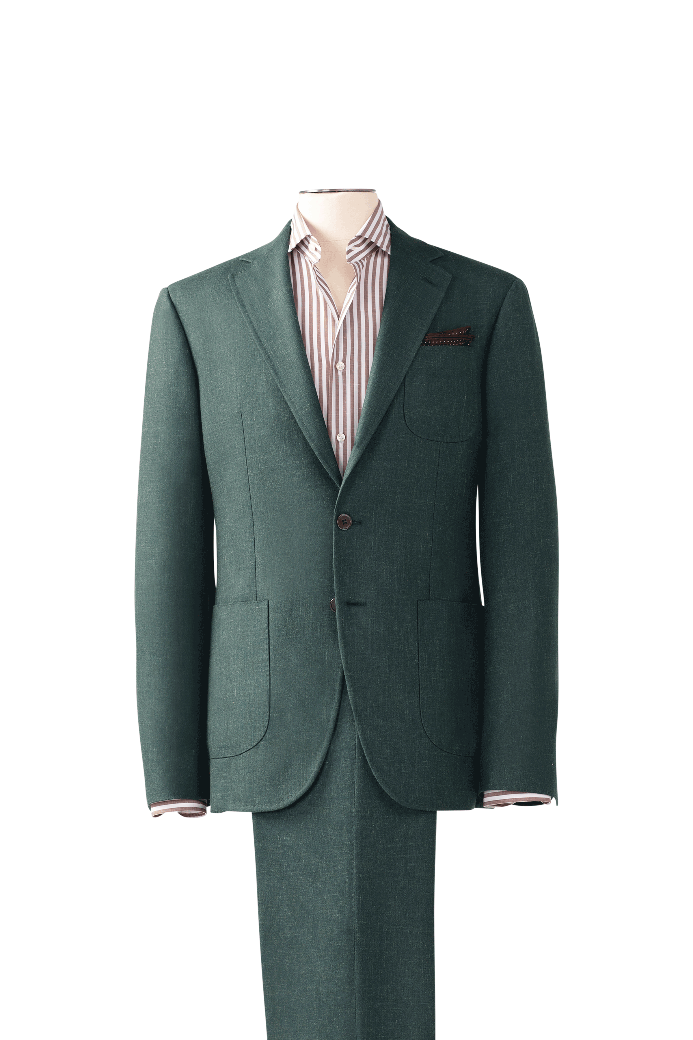 green sharkskin blazer