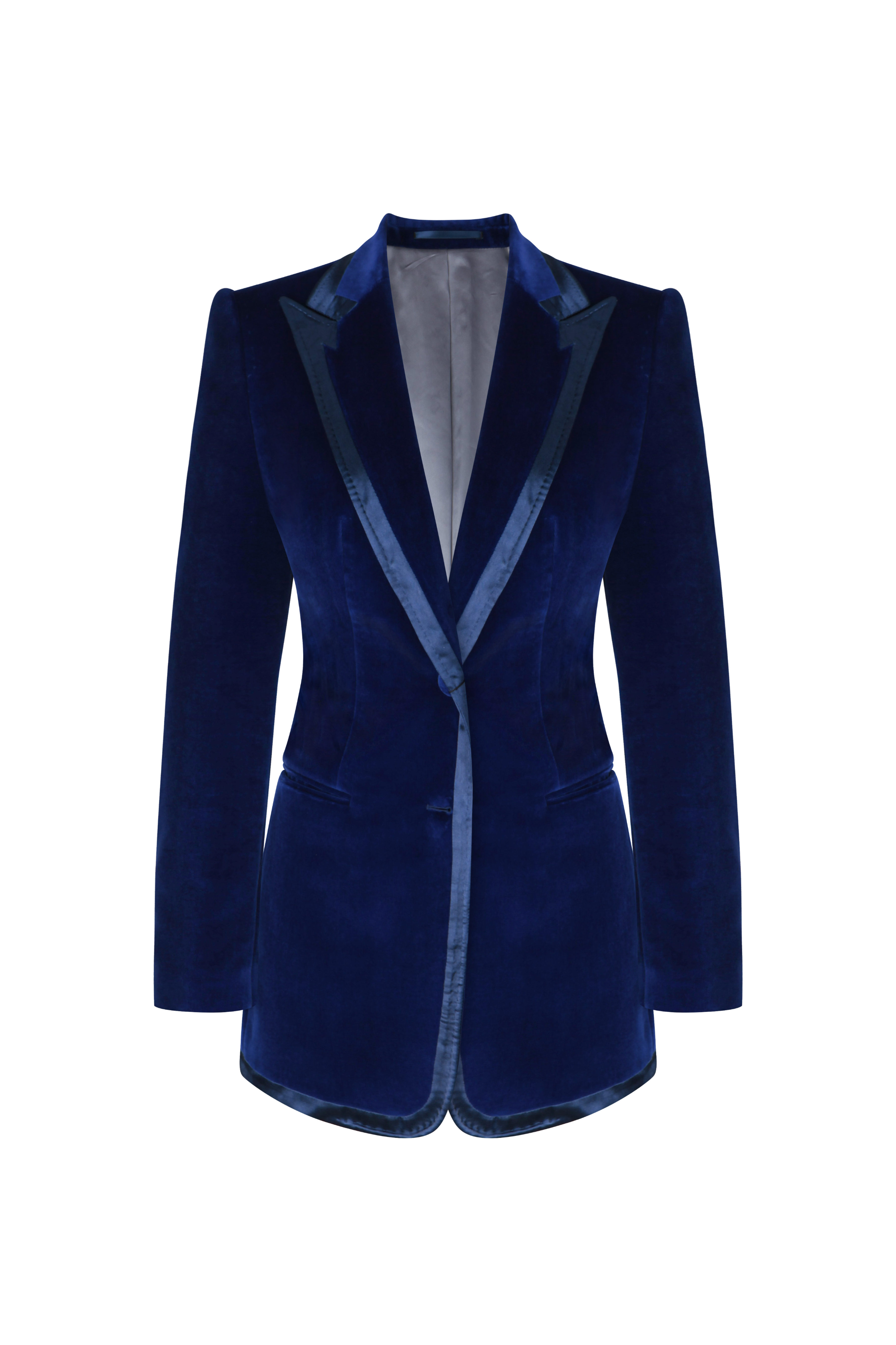Royal Blue Velvet Jacket