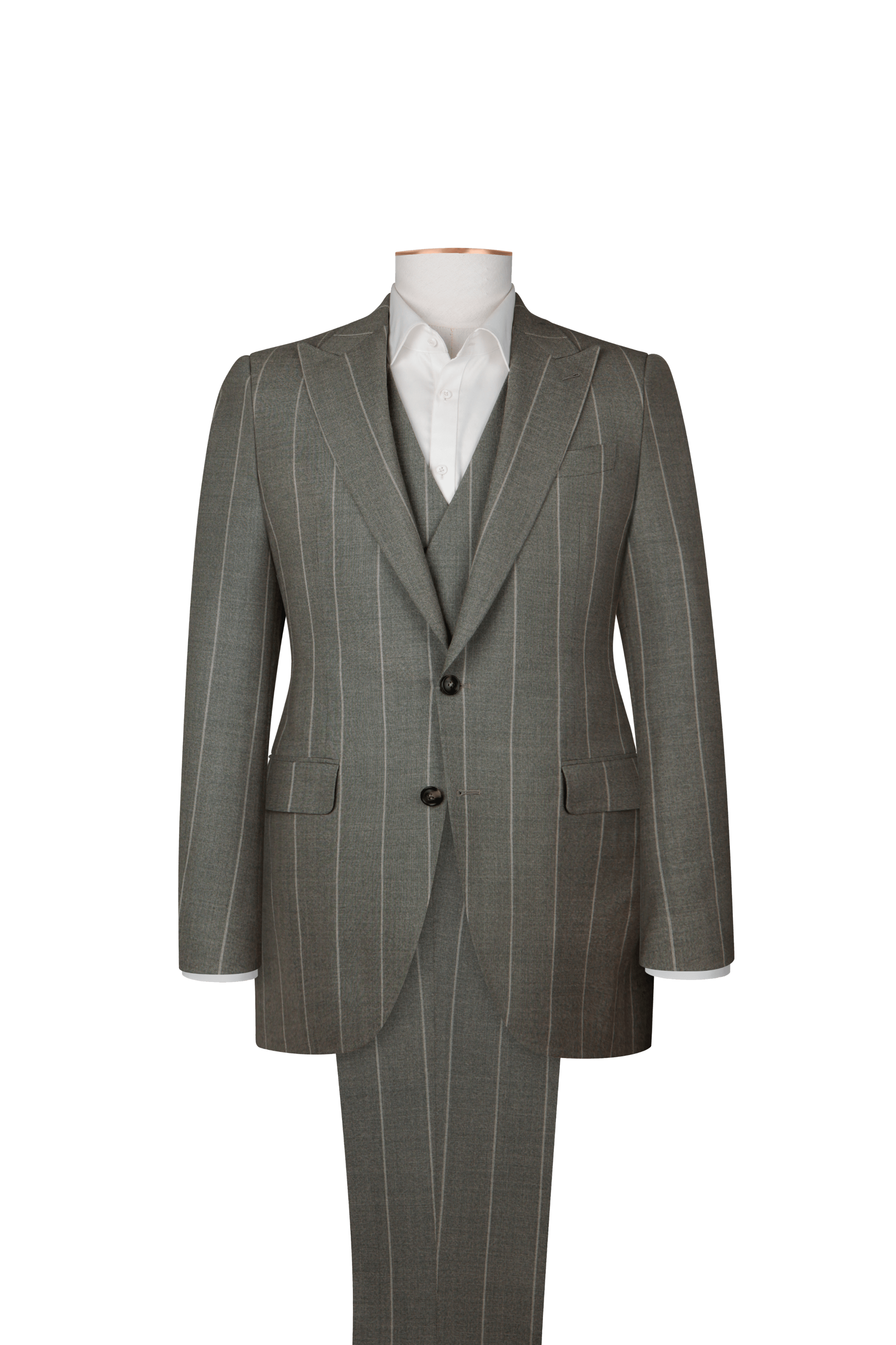 Dormeuil Green Pinstripe Suit by Knot Standard