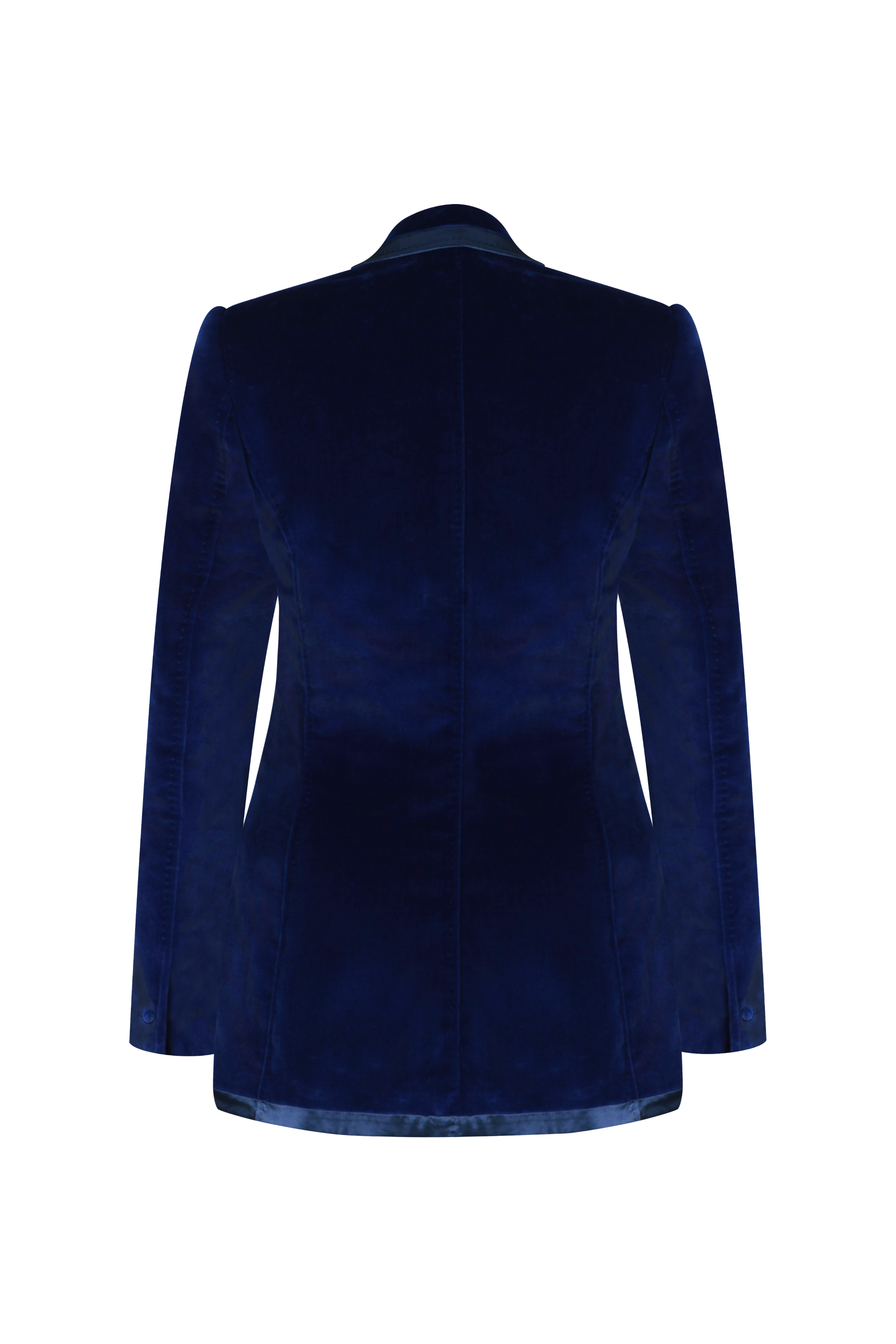 Royal Blue Plain Ladies Formal Pant Suit, Size: Medium, Velvet at
